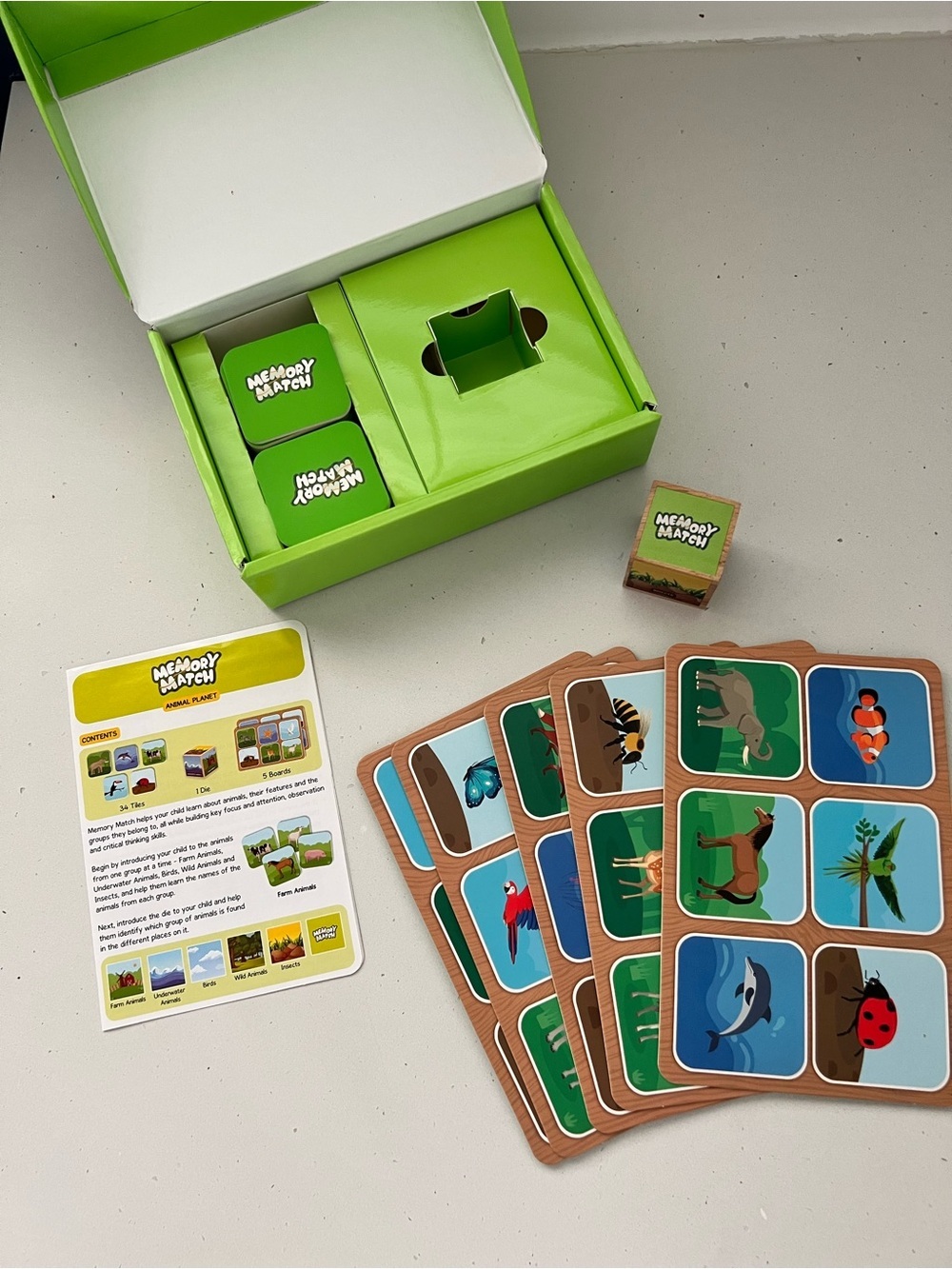 Skillmatics Memory Match Animal Planet Educational Matching Game Ages 3-7 - Picture 2 of 3